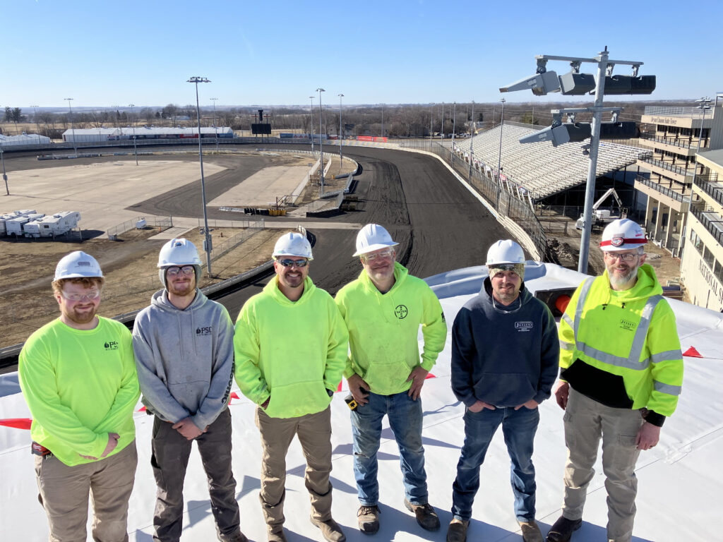 The Knoxville Suite Tower at Knoxville Raceway completed in 2025